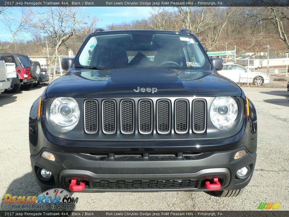 2017 Jeep Renegade Trailhawk 4x4 Black / Black Photo #8