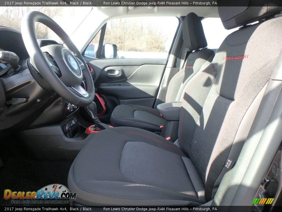 2017 Jeep Renegade Trailhawk 4x4 Black / Black Photo #10