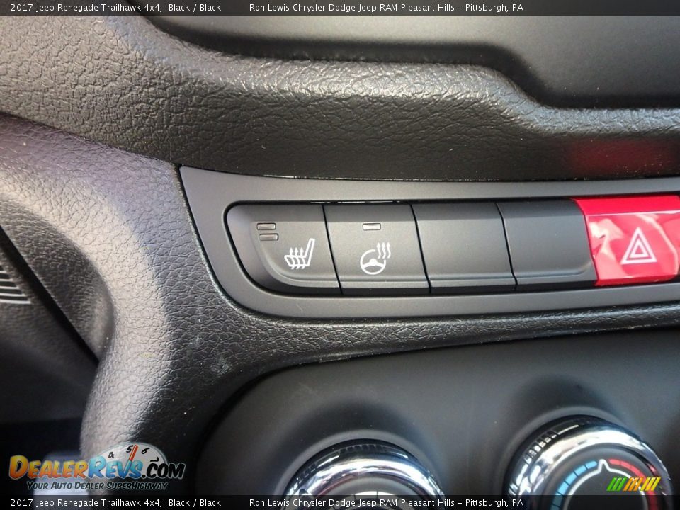 2017 Jeep Renegade Trailhawk 4x4 Black / Black Photo #19