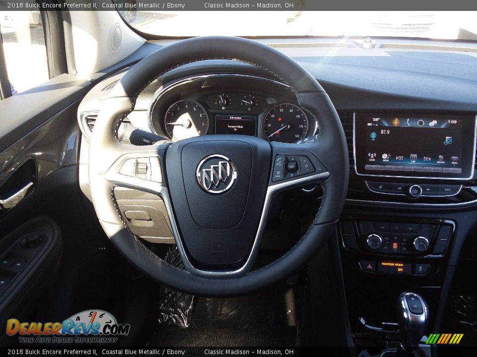2018 Buick Encore Preferred II Coastal Blue Metallic / Ebony Photo #12