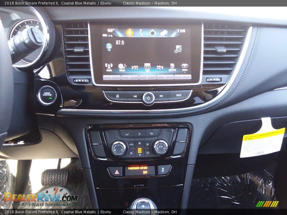 2018 Buick Encore Preferred II Coastal Blue Metallic / Ebony Photo #14