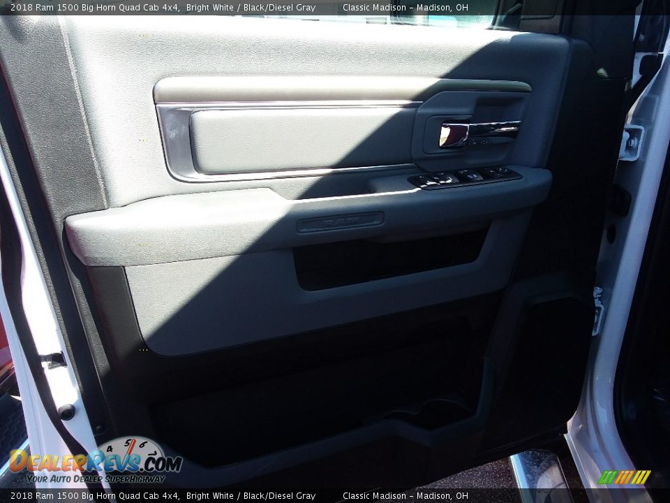 2018 Ram 1500 Big Horn Quad Cab 4x4 Bright White / Black/Diesel Gray Photo #5