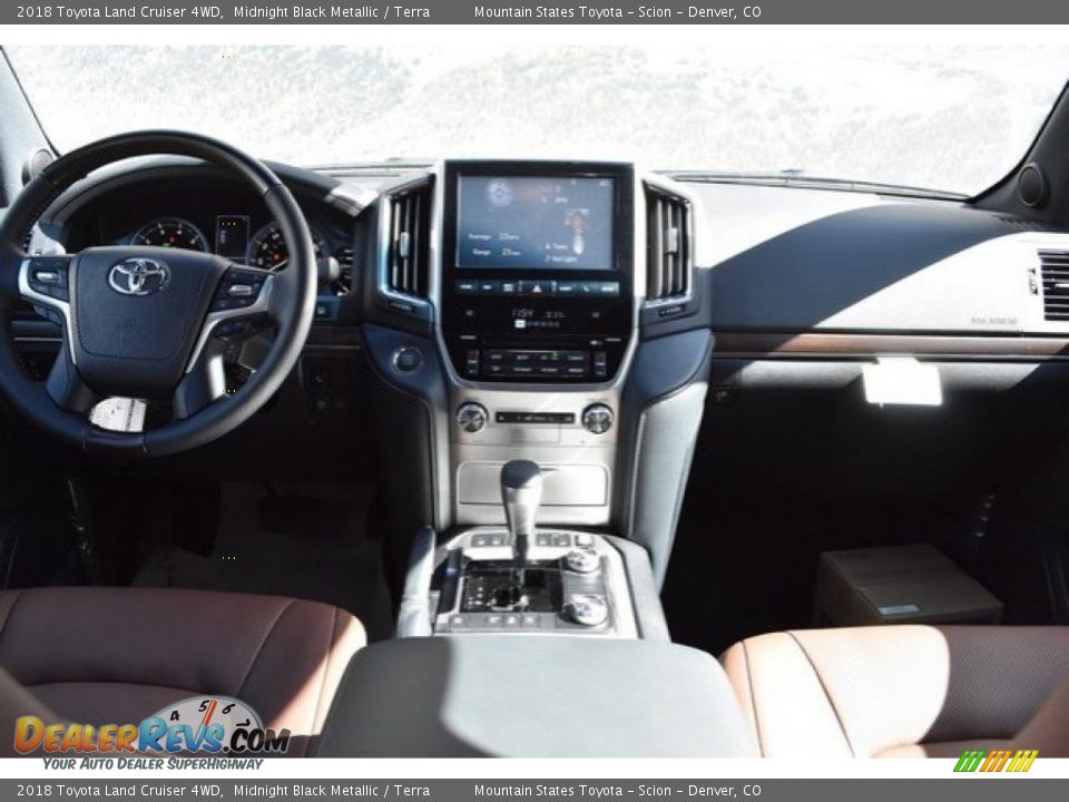 2018 Toyota Land Cruiser 4WD Midnight Black Metallic / Terra Photo #8