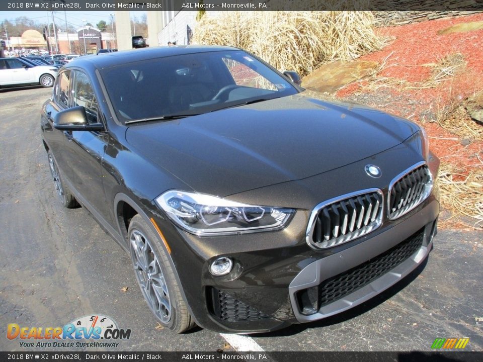 2018 BMW X2 xDrive28i Dark Olive Metallic / Black Photo #7