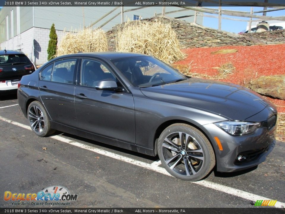 2018 BMW 3 Series 340i xDrive Sedan Mineral Grey Metallic / Black Photo #1