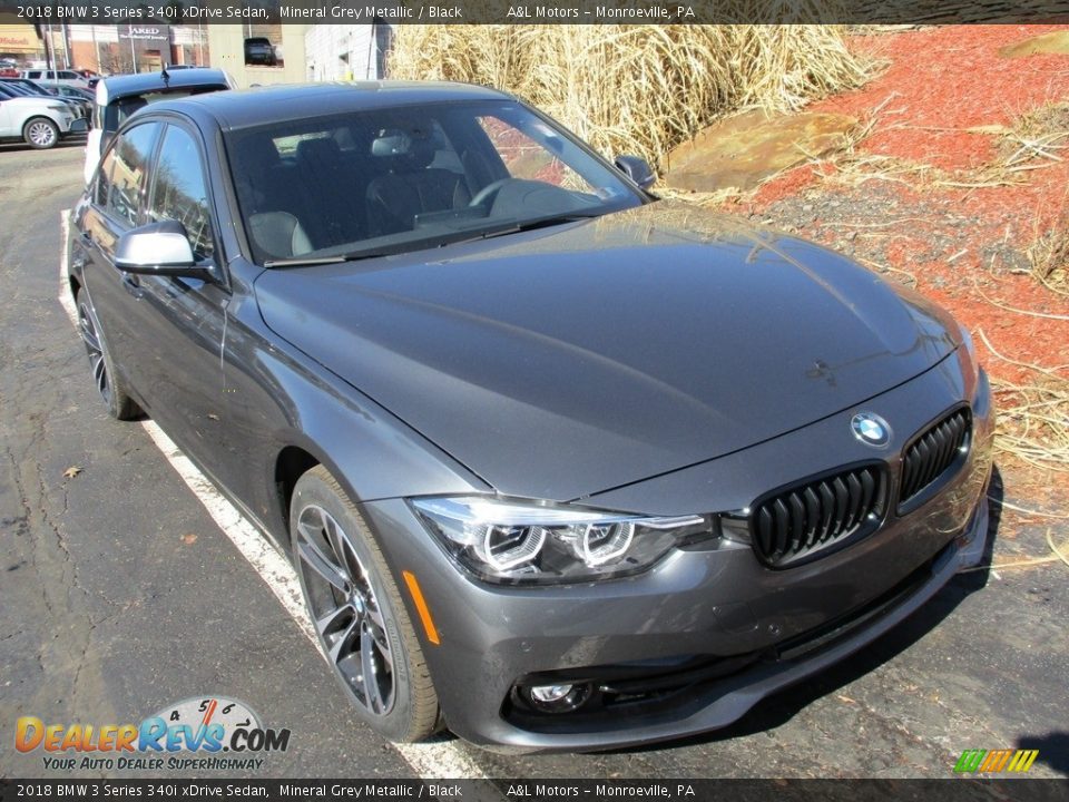 2018 BMW 3 Series 340i xDrive Sedan Mineral Grey Metallic / Black Photo #8