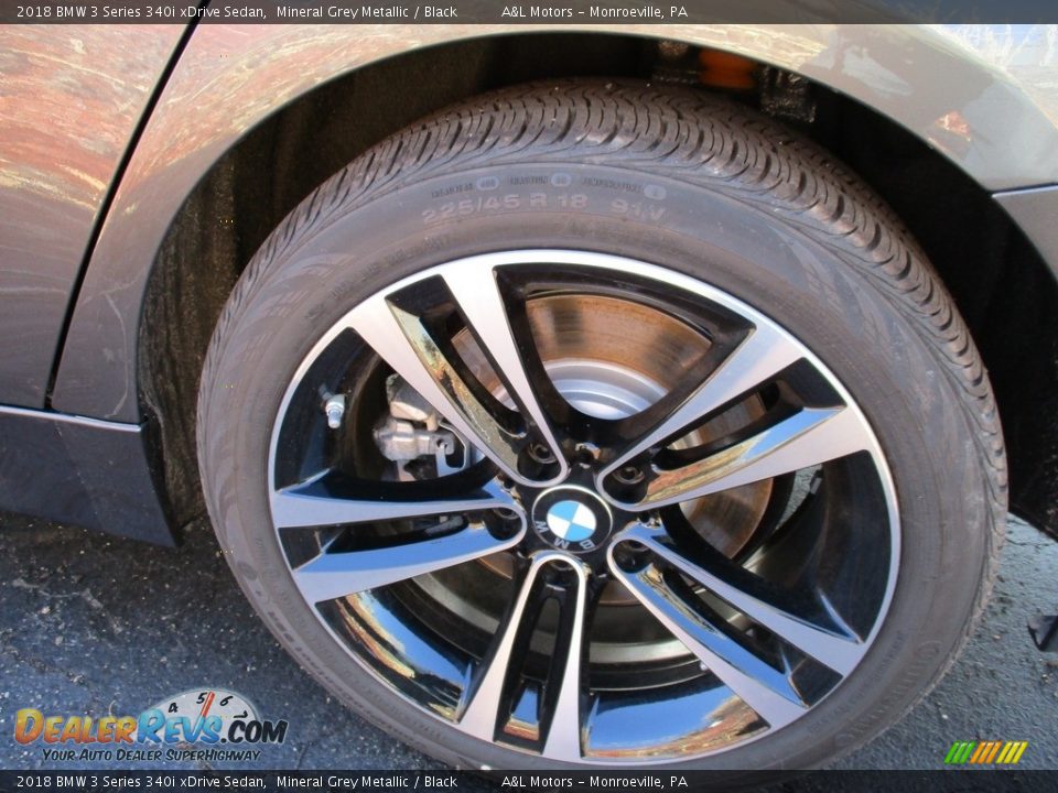 2018 BMW 3 Series 340i xDrive Sedan Mineral Grey Metallic / Black Photo #9