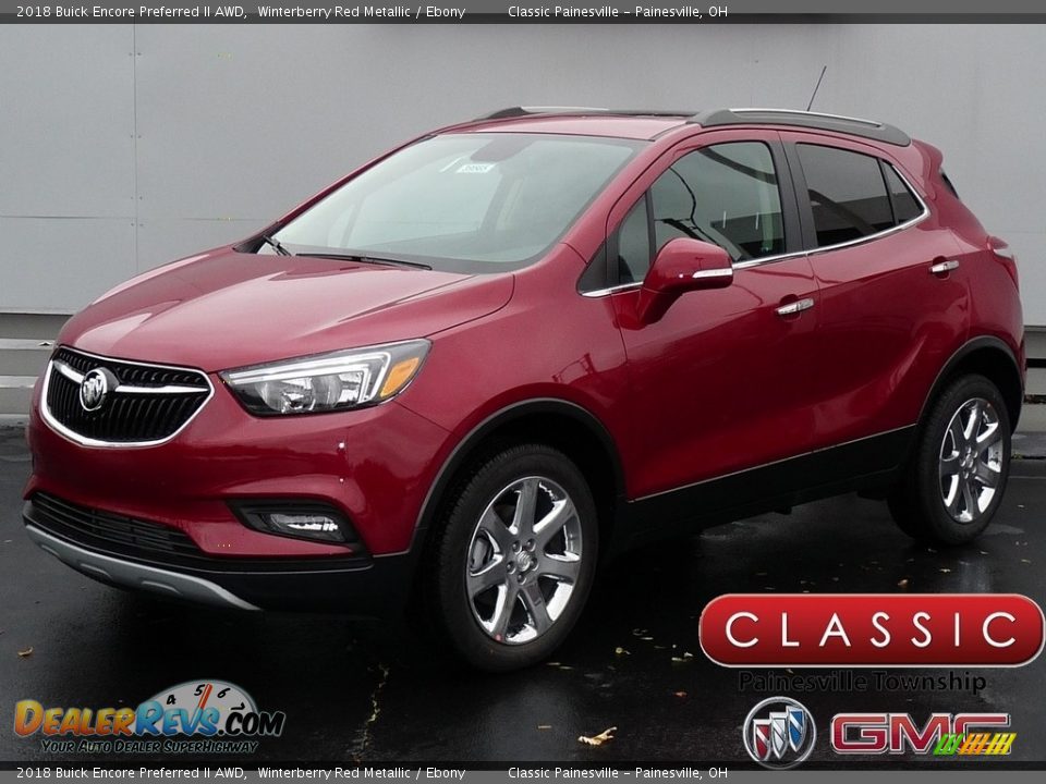 2018 Buick Encore Preferred II AWD Winterberry Red Metallic / Ebony Photo #1