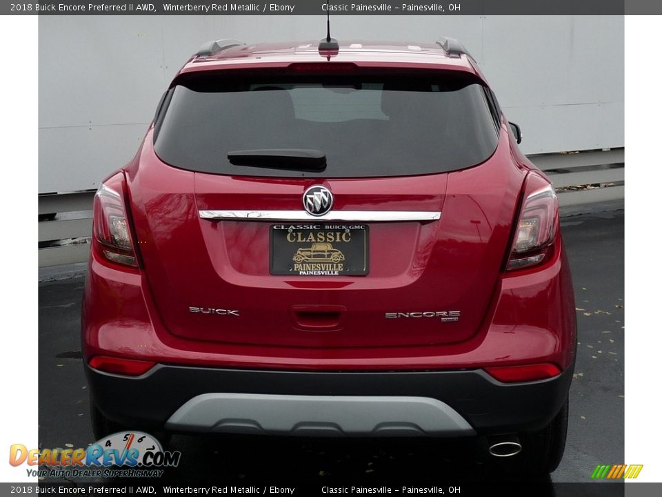 2018 Buick Encore Preferred II AWD Winterberry Red Metallic / Ebony Photo #3