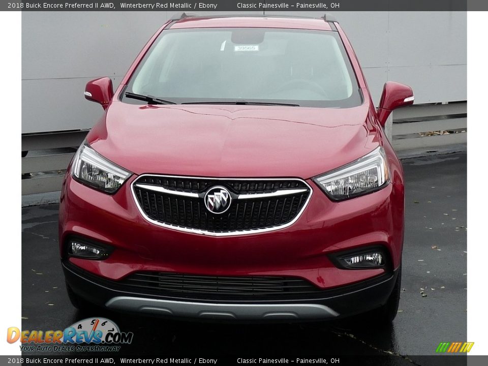 2018 Buick Encore Preferred II AWD Winterberry Red Metallic / Ebony Photo #4