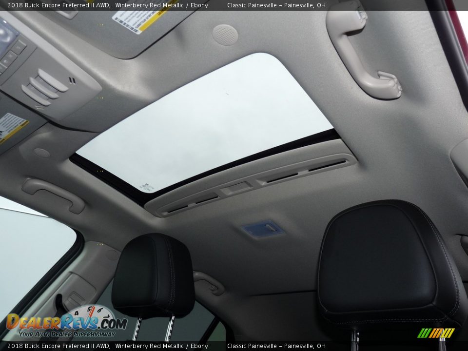 2018 Buick Encore Preferred II AWD Winterberry Red Metallic / Ebony Photo #6