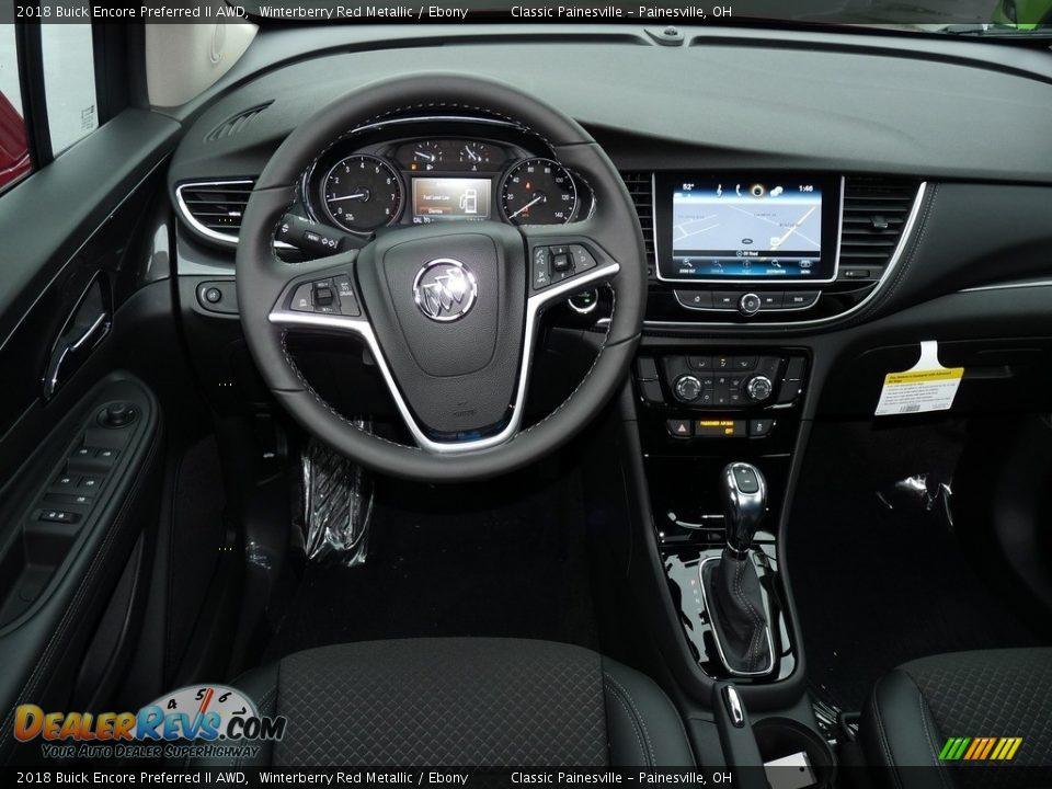 2018 Buick Encore Preferred II AWD Winterberry Red Metallic / Ebony Photo #9