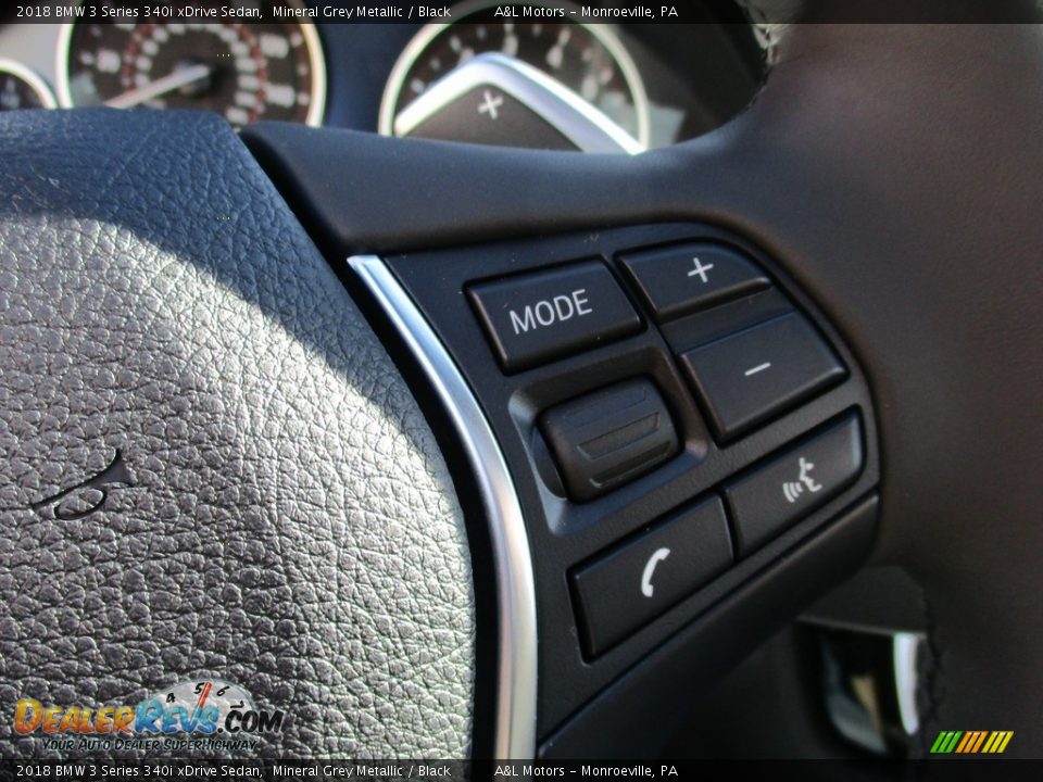 2018 BMW 3 Series 340i xDrive Sedan Mineral Grey Metallic / Black Photo #18