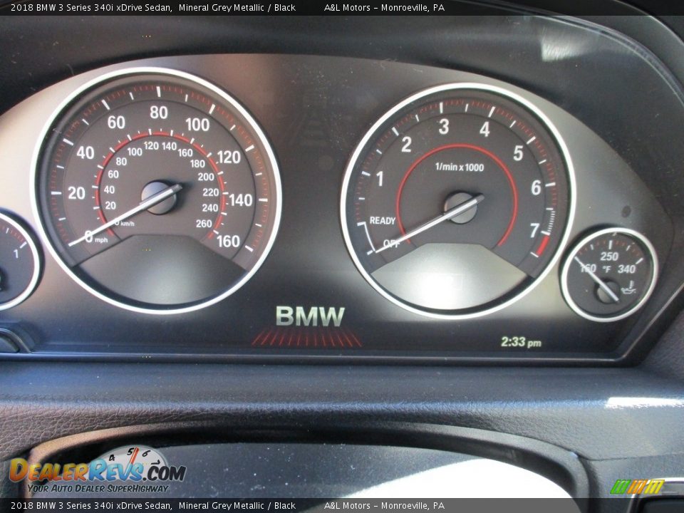 2018 BMW 3 Series 340i xDrive Sedan Mineral Grey Metallic / Black Photo #20