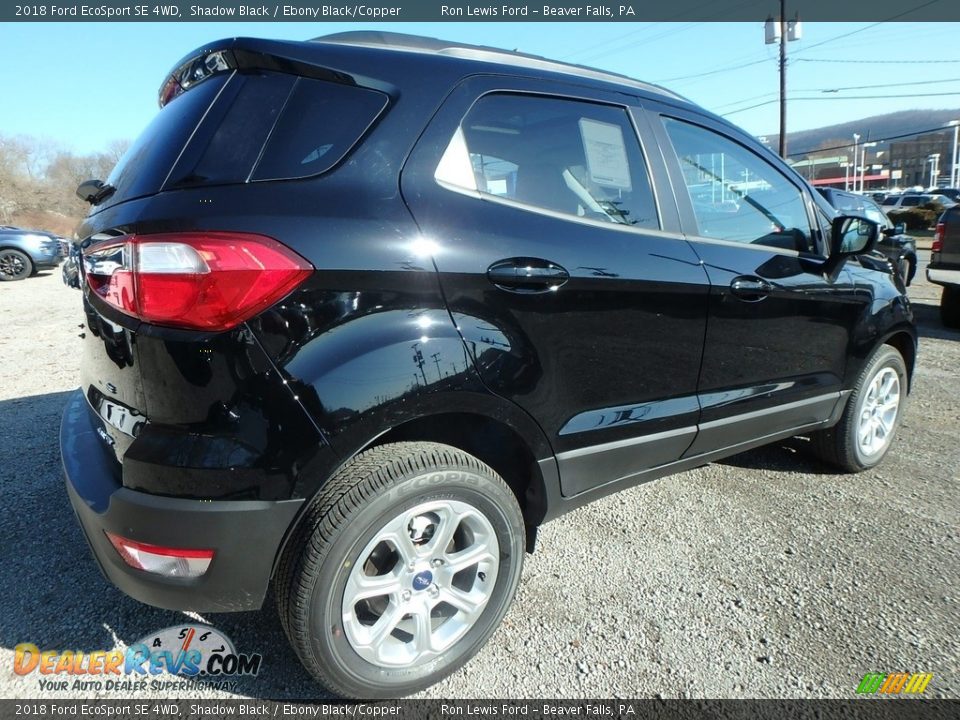 2018 Ford EcoSport SE 4WD Shadow Black / Ebony Black/Copper Photo #2