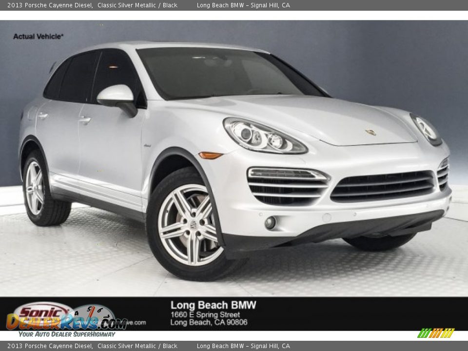 2013 Porsche Cayenne Diesel Classic Silver Metallic / Black Photo #1