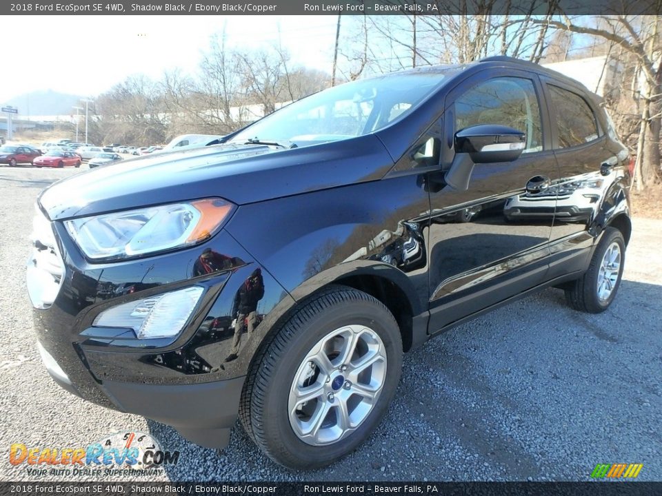 2018 Ford EcoSport SE 4WD Shadow Black / Ebony Black/Copper Photo #7