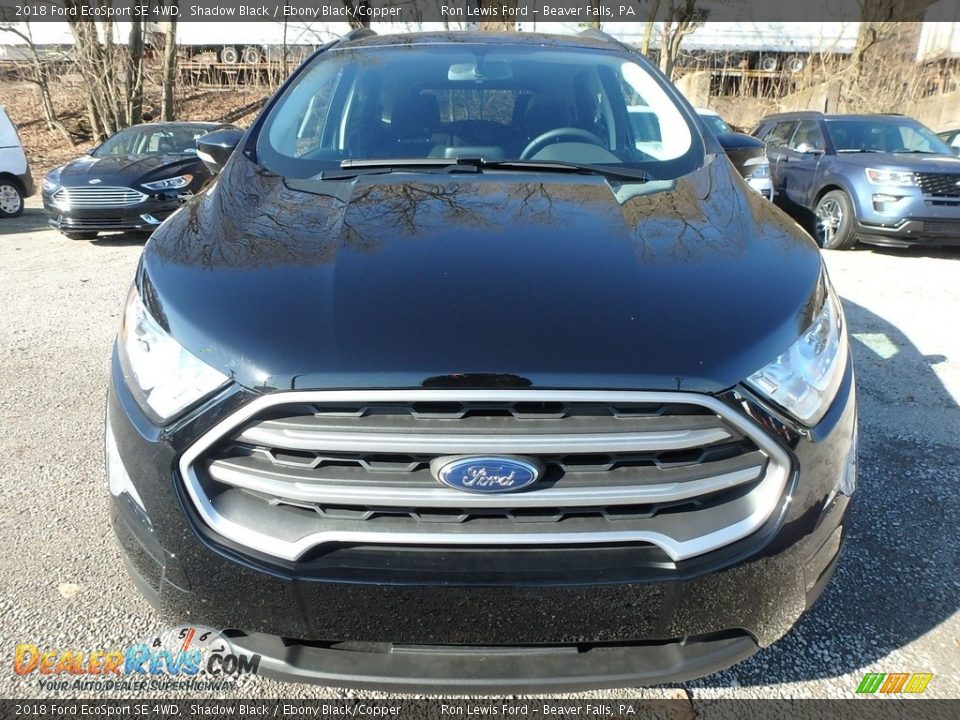 2018 Ford EcoSport SE 4WD Shadow Black / Ebony Black/Copper Photo #8