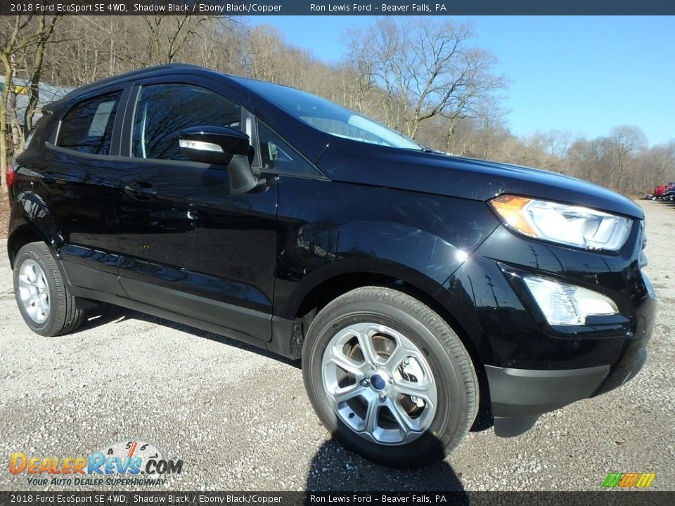 2018 Ford EcoSport SE 4WD Shadow Black / Ebony Black/Copper Photo #9