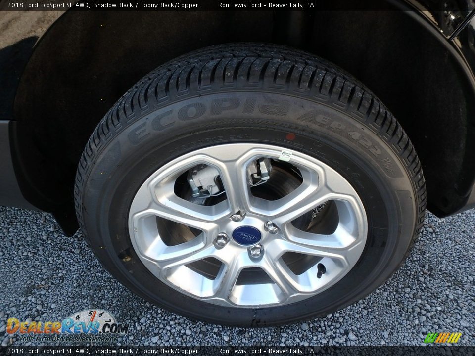 2018 Ford EcoSport SE 4WD Shadow Black / Ebony Black/Copper Photo #10