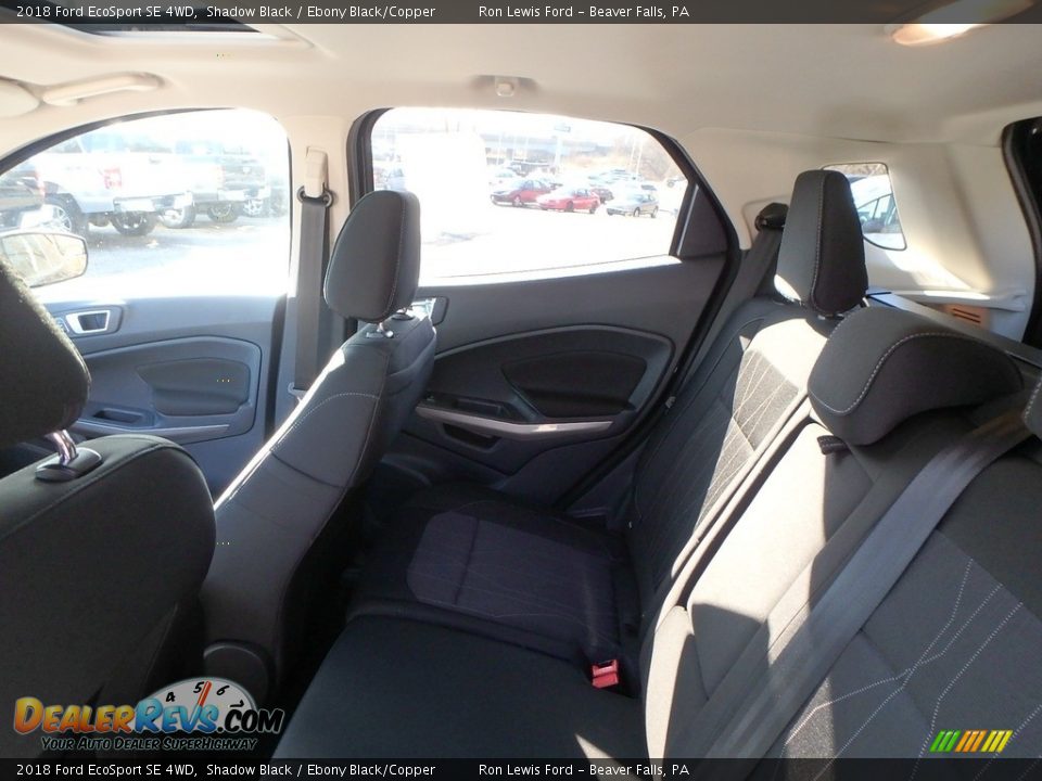 2018 Ford EcoSport SE 4WD Shadow Black / Ebony Black/Copper Photo #12