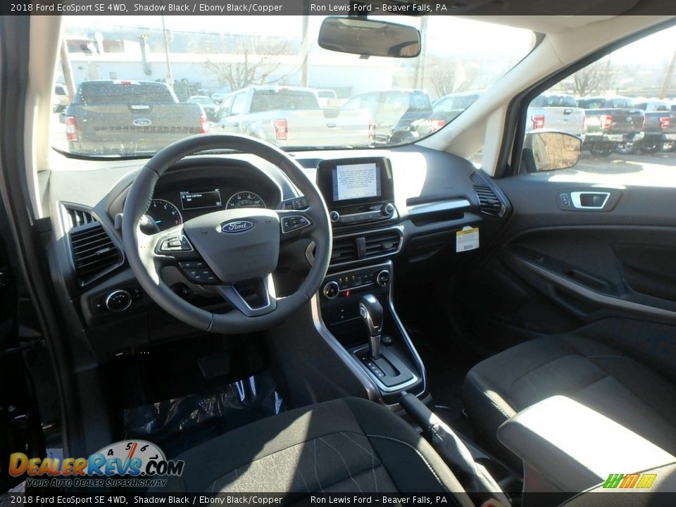 2018 Ford EcoSport SE 4WD Shadow Black / Ebony Black/Copper Photo #13