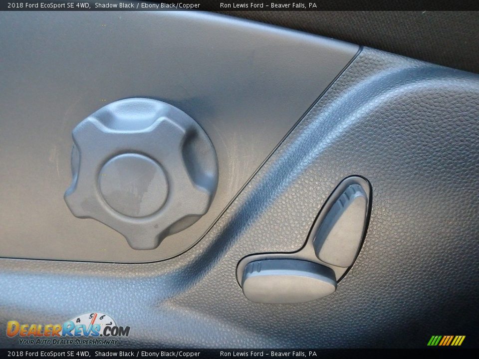 2018 Ford EcoSport SE 4WD Shadow Black / Ebony Black/Copper Photo #15