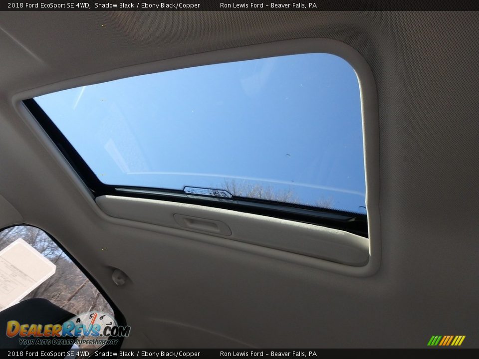 2018 Ford EcoSport SE 4WD Shadow Black / Ebony Black/Copper Photo #17