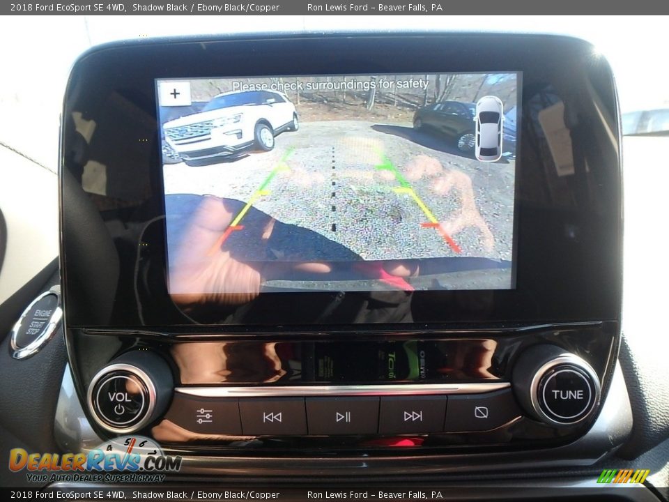 2018 Ford EcoSport SE 4WD Shadow Black / Ebony Black/Copper Photo #19