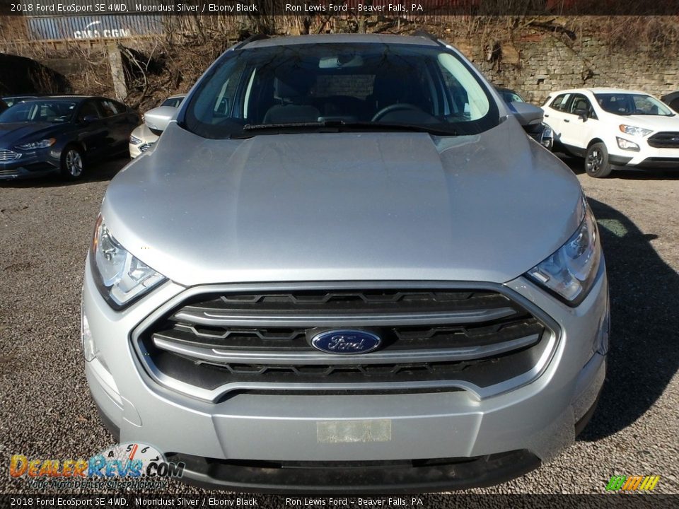 2018 Ford EcoSport SE 4WD Moondust Silver / Ebony Black Photo #9