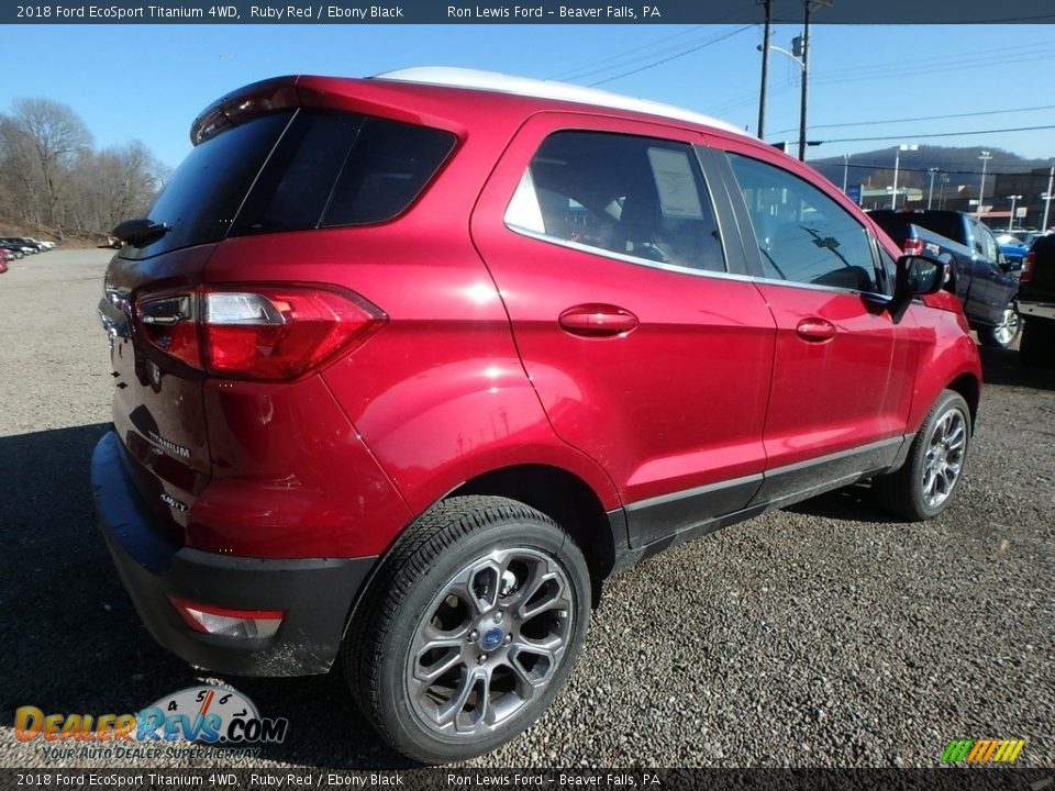 2018 Ford EcoSport Titanium 4WD Ruby Red / Ebony Black Photo #2