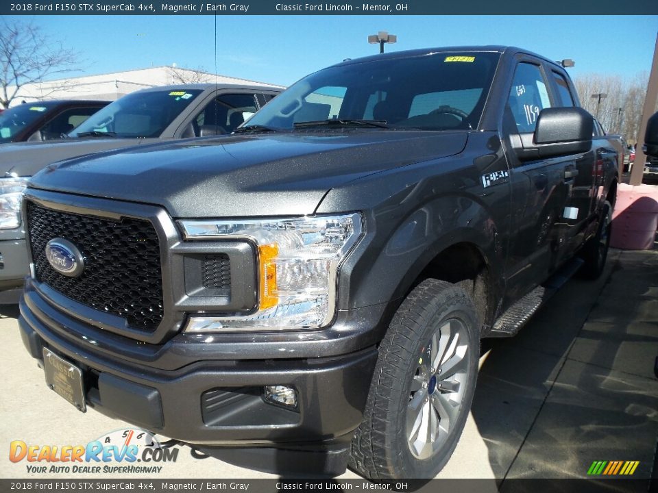 2018 Ford F150 STX SuperCab 4x4 Magnetic / Earth Gray Photo #1