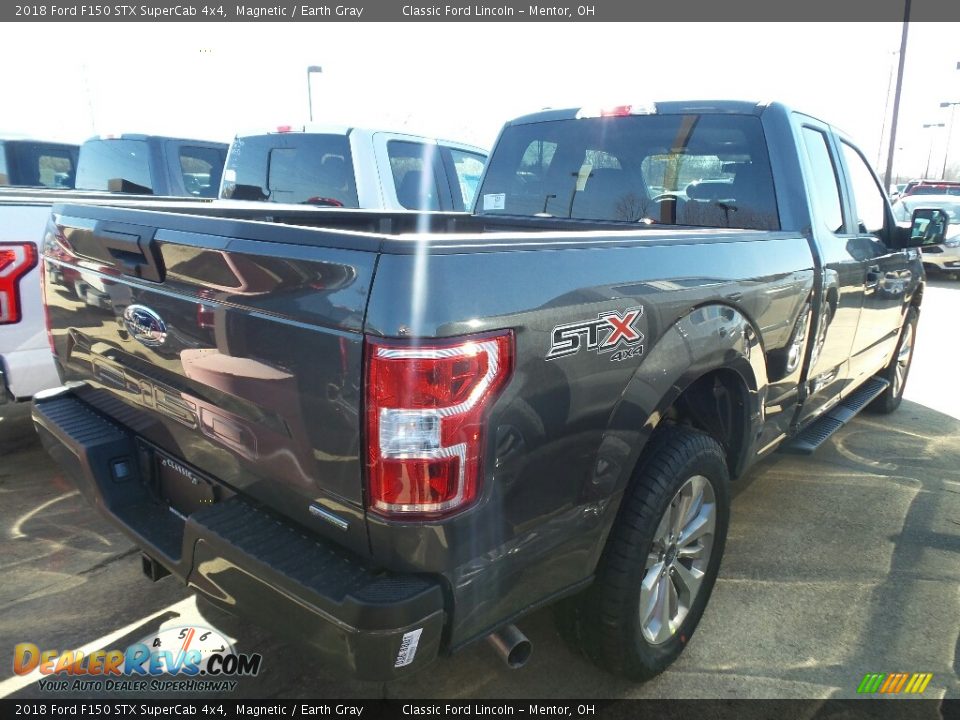 2018 Ford F150 STX SuperCab 4x4 Magnetic / Earth Gray Photo #3