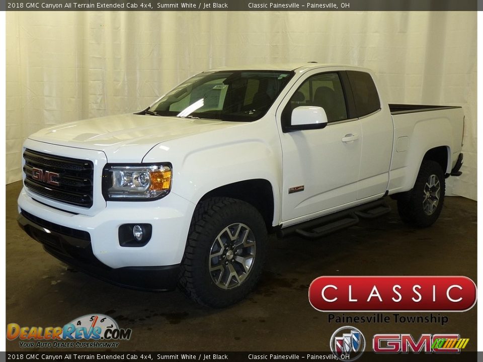 2018 GMC Canyon All Terrain Extended Cab 4x4 Summit White / Jet Black Photo #1