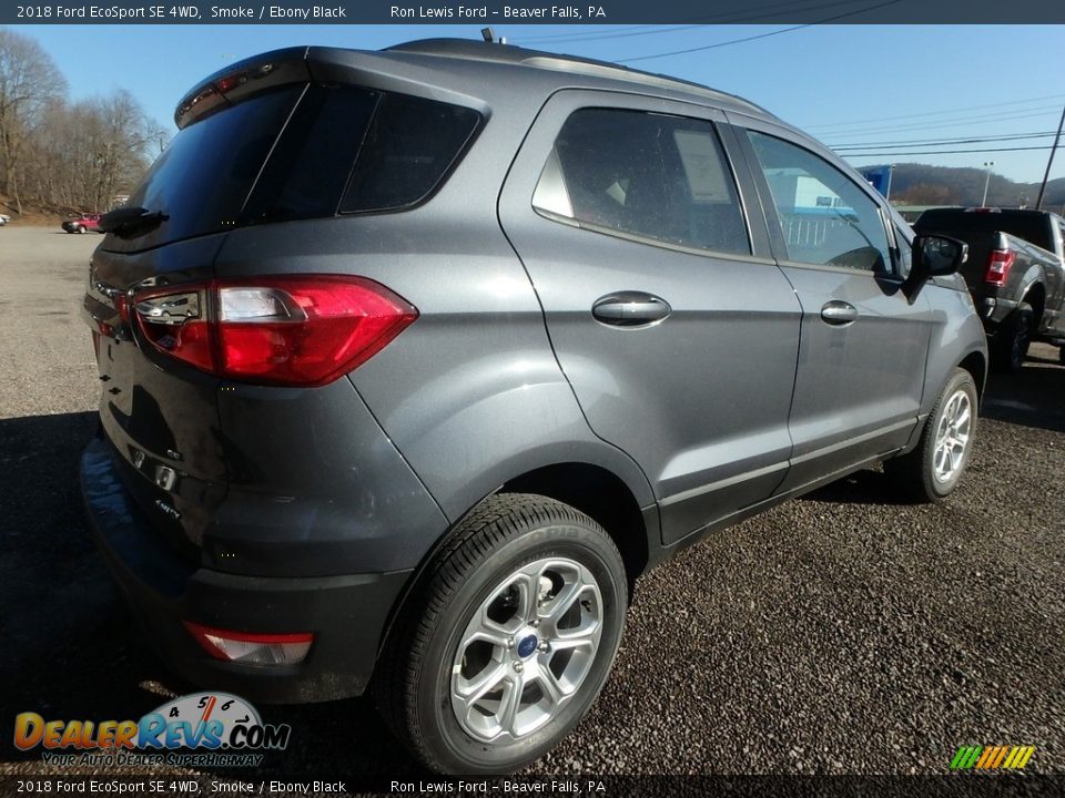 2018 Ford EcoSport SE 4WD Smoke / Ebony Black Photo #2