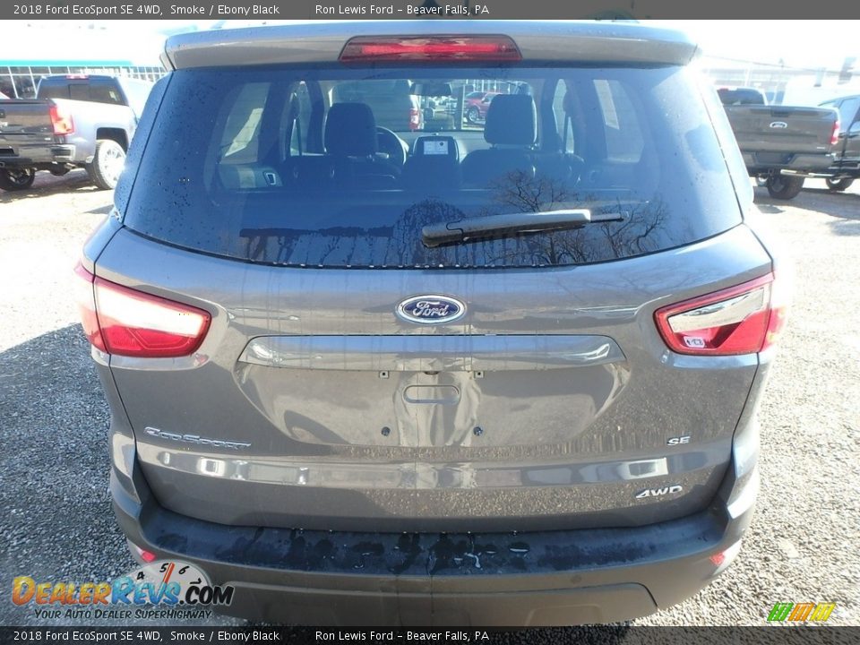 2018 Ford EcoSport SE 4WD Smoke / Ebony Black Photo #3