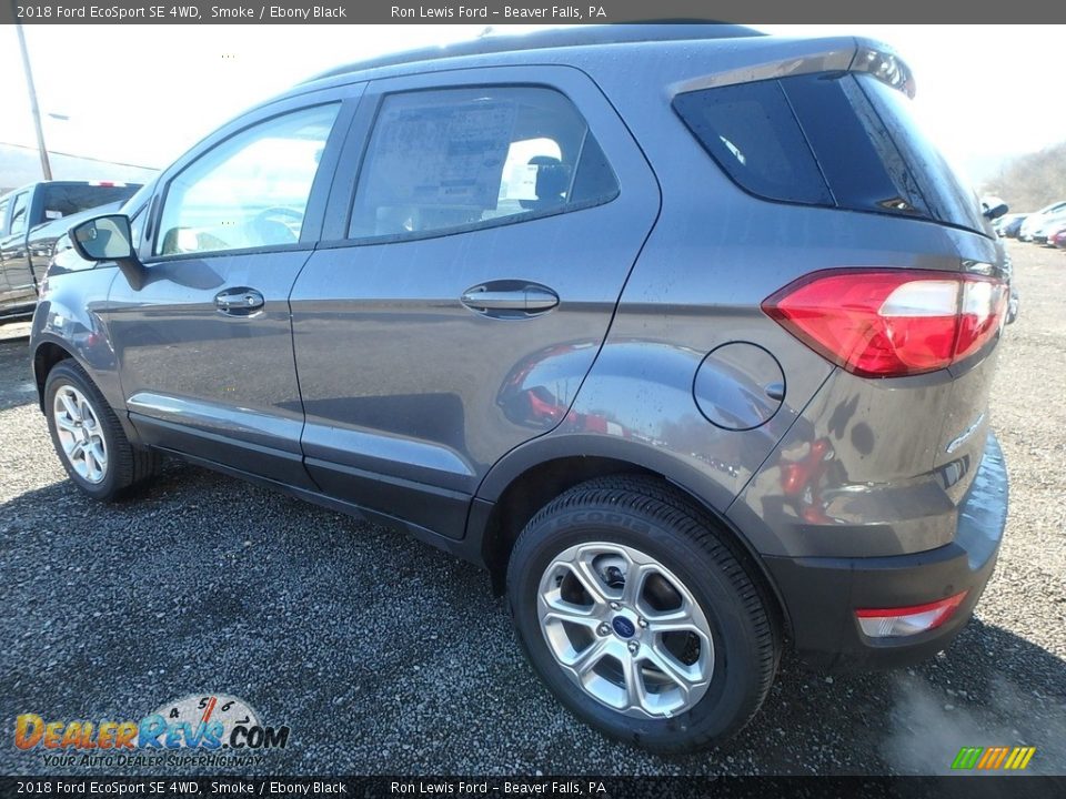2018 Ford EcoSport SE 4WD Smoke / Ebony Black Photo #5