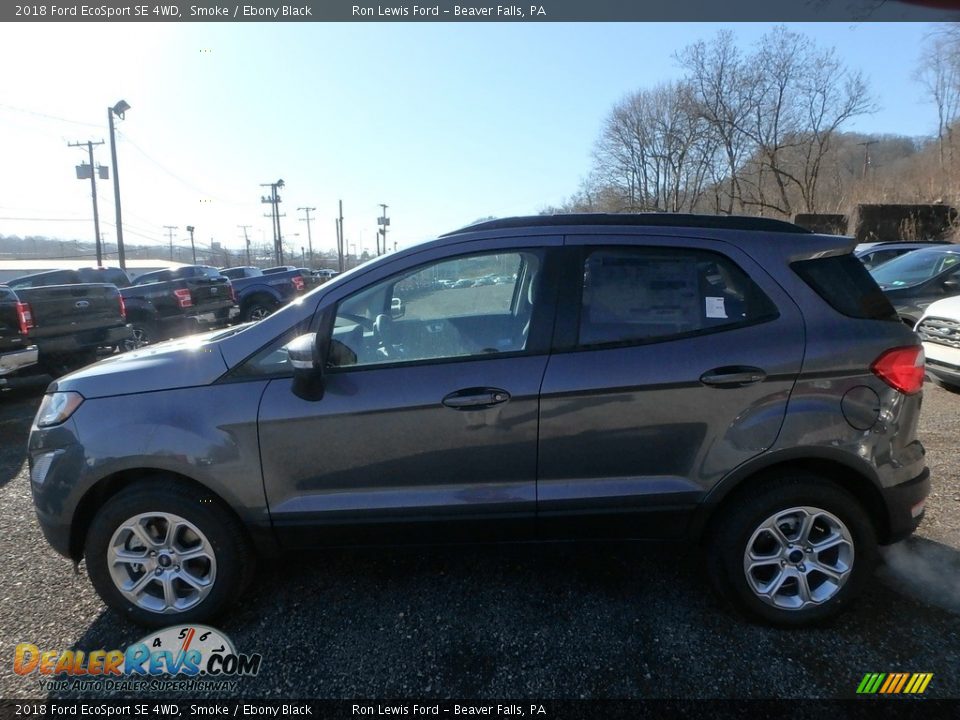 2018 Ford EcoSport SE 4WD Smoke / Ebony Black Photo #6