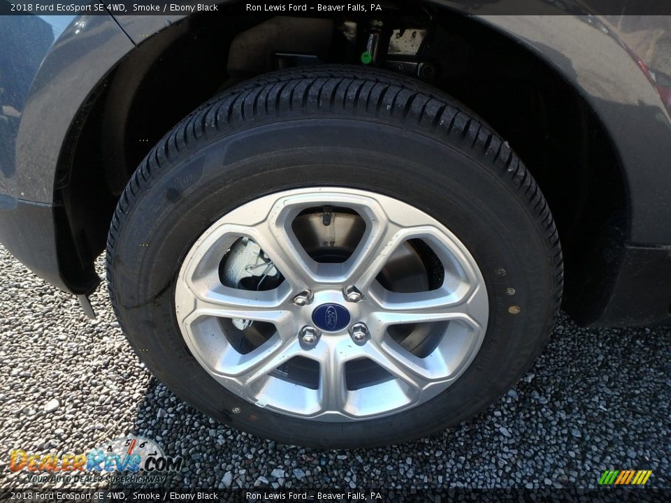 2018 Ford EcoSport SE 4WD Smoke / Ebony Black Photo #7