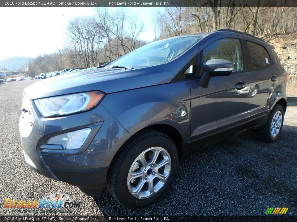 2018 Ford EcoSport SE 4WD Smoke / Ebony Black Photo #8