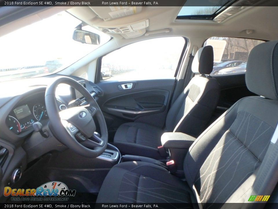 2018 Ford EcoSport SE 4WD Smoke / Ebony Black Photo #11