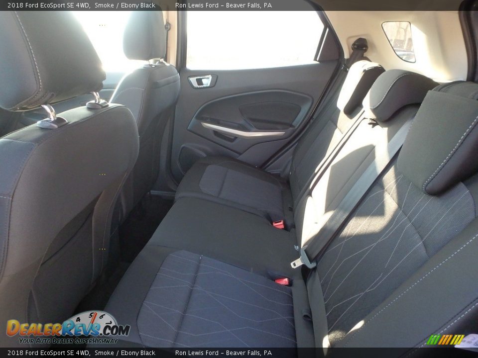 2018 Ford EcoSport SE 4WD Smoke / Ebony Black Photo #12