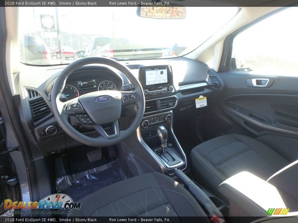 2018 Ford EcoSport SE 4WD Smoke / Ebony Black Photo #13