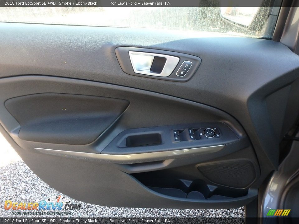 2018 Ford EcoSport SE 4WD Smoke / Ebony Black Photo #14