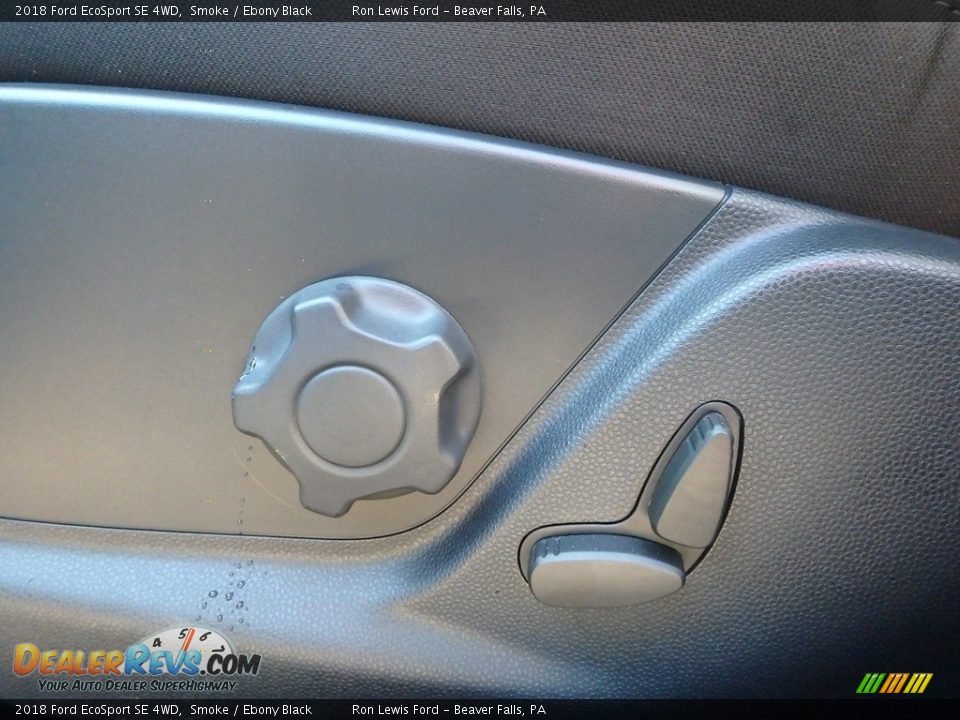 2018 Ford EcoSport SE 4WD Smoke / Ebony Black Photo #15