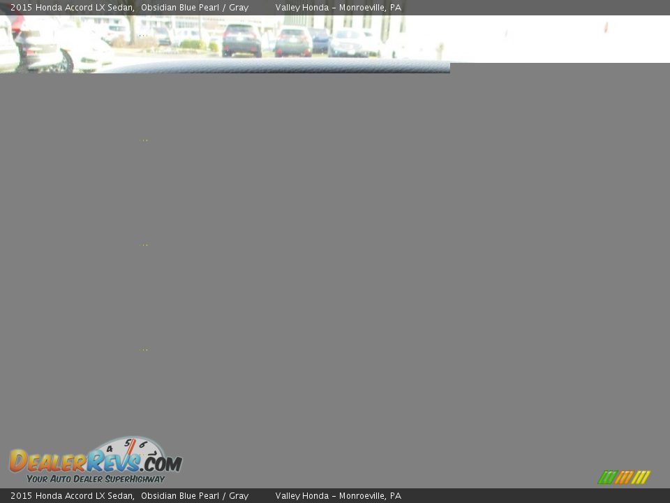 2015 Honda Accord LX Sedan Obsidian Blue Pearl / Gray Photo #16