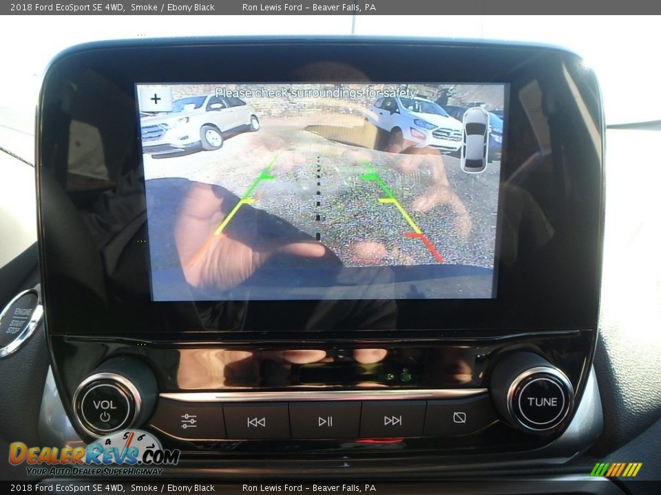 2018 Ford EcoSport SE 4WD Smoke / Ebony Black Photo #19