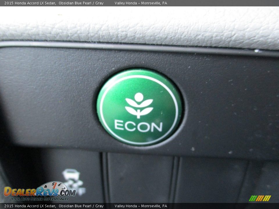 2015 Honda Accord LX Sedan Obsidian Blue Pearl / Gray Photo #19