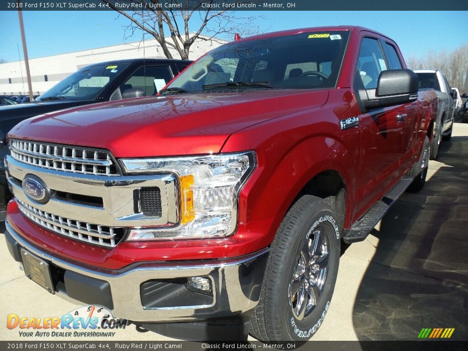 2018 Ford F150 XLT SuperCab 4x4 Ruby Red / Light Camel Photo #1