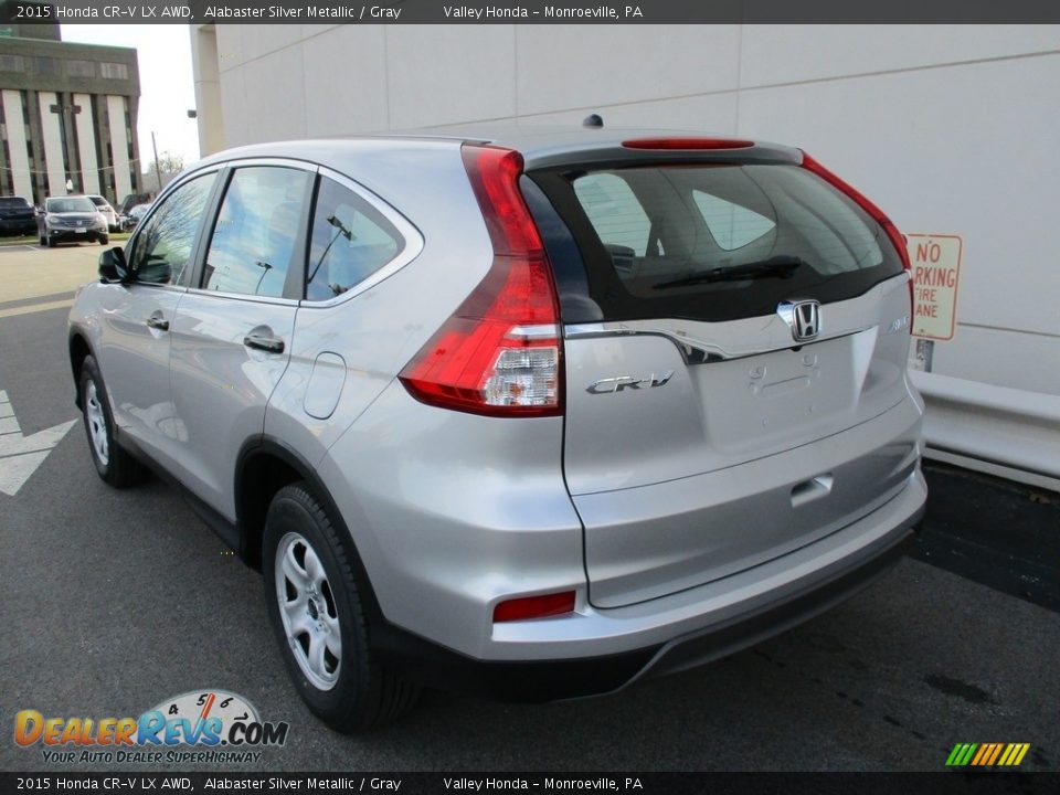 2015 Honda CR-V LX AWD Alabaster Silver Metallic / Gray Photo #3
